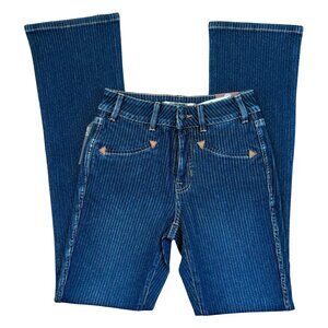 NEW Rock & Roll Denim Striped Bootcut Jeans – Size 26x34 – Highrise Stretch